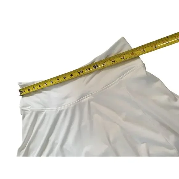 Skort Womens Size XL White Sporty Stretch Casual Pickleball Tennis Skirt - Picture 8 of 10